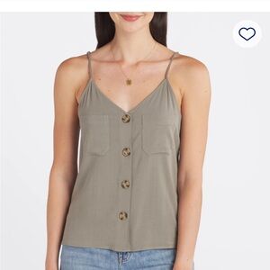 Button down tank top